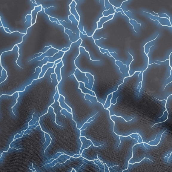 oneOone Polyester Spandex Royal Blue Fabric Abstracts Quilting Supplies Print Sewing Fabric By The Yard 56 Inch Wide