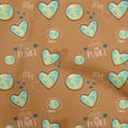 thumbnail image 1 of oneOone Polyester Spandex Rust Brown Fabric Save Earth Sewing Craft Projects Fabric Prints By Yard 56 Inch Wide, 1 of 6