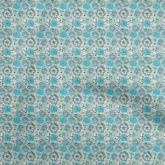 oneOone Polyester Spandex Sea Green Fabric Batik Sewing Craft Projects Fabric Prints By Yard 56 Inch Wide