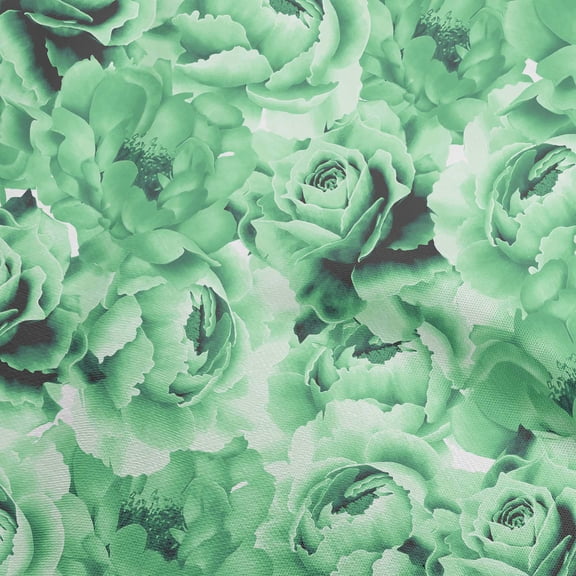 oneOone Polyester Spandex Sea Green Fabric Floral Sewing Fabric By The Yard Printed Diy Clothing Sewing Supplies 56 Inch Wide