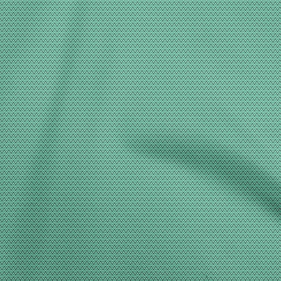 oneOone Polyester Spandex Sea Green Fabric Geometric Sewing Fabric By The Yard Printed Diy Clothing Sewing Supplies 56 Inch Wide