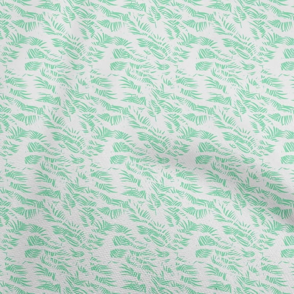 oneOone Polyester Spandex Sea Green Fabric Tropical Fabric For Sewing Printed Craft Fabric By The Yard 56 Inch Wide