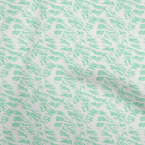 oneOone Polyester Spandex Sea Green Fabric Tropical Fabric For Sewing Printed Craft Fabric By The Yard 56 Inch Wide