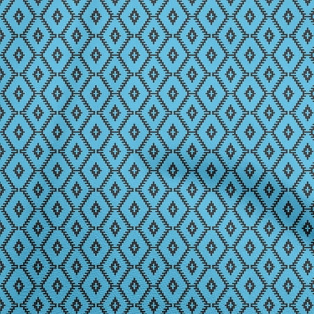 oneOone Polyester Spandex Sky Blue Fabric Block Craft Projects Decor Fabric Printed By The Yard 56 Inch Wide-S4