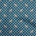 thumbnail image 1 of oneOone Polyester Spandex Teal Blue Fabric Animal Sewing Craft Projects Fabric Prints By Yard 56 Inch Wide, 1 of 5