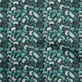 thumbnail image 1 of oneOone Polyester Spandex Teal Green Fabric Kids Game Fabric For Sewing Printed Craft Fabric By The Yard 56 Inch Wide, 1 of 4