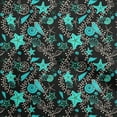 thumbnail image 1 of oneOone Polyester Spandex Turquoise Blue Fabric Beach Starfish &Shell Diy Clothing Quilting Fabric Print Fabric By Yard 56 Inch Wide, 1 of 4