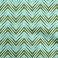 thumbnail image 1 of oneOone Polyester Spandex Turquoise Blue Fabric Chevron Quilting Supplies Print Sewing Fabric By The Yard 56 Inch Wide, 1 of 4