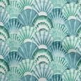 thumbnail image 1 of oneOone Polyester Spandex Turquoise Blue Fabric Sea Shells Ocean Diy Clothing Quilting Fabric Print Fabric By Yard 56 Inch Wide, 1 of 4