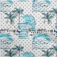 thumbnail image 1 of oneOone Polyester Spandex Turquoise Blue Fabric Tropical Sewing Material Print Fabric By The Yard 56 Inch Wide, 1 of 4