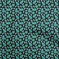 thumbnail image 1 of oneOone Polyester Spandex Turquoise Green Fabric Fruits Sewing Material Print Fabric By The Yard 56 Inch Wide, 1 of 4
