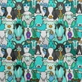 thumbnail image 1 of oneOone Polyester Spandex Turquoise Green Fabric Horse Sewing Material Print Fabric By The Yard 56 Inch Wide, 1 of 6
