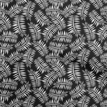 oneOone Polyester Spandex White Fabric Tropical Fabric For Sewing Printed Craft Fabric By The Yard 56 Inch Wide