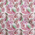 thumbnail image 1 of oneOone Polyester Spandex White Fabric Tropical Leaf Sewing Material Print Fabric By The Yard 56 Inch Wide, 1 of 5