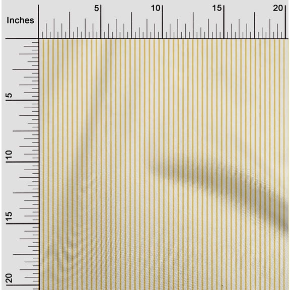 oneOone Polyester Spandex Yellow Fabric Stripes Sewing Craft Projects Fabric Prints By Yard 56 Inch Wide