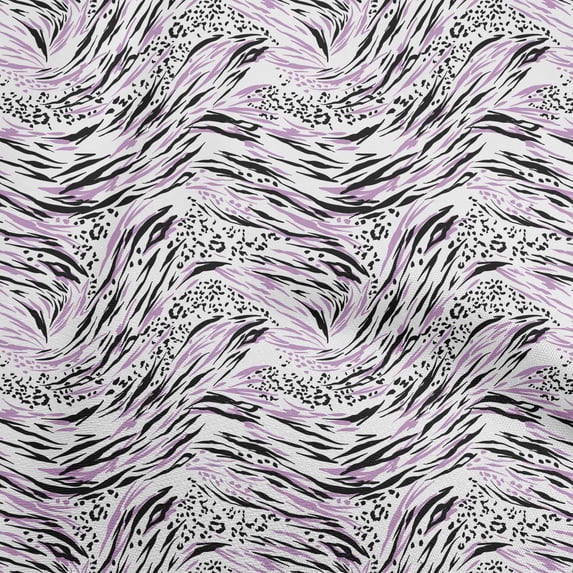 oneOone Rayon Amethyst Fabric Animal Skin Quilting Supplies Print Sewing Fabric By The Yard 56 Inch Wide
