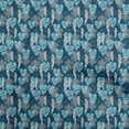 thumbnail image 1 of oneOone Rayon Aqua Blue Fabric Tropical Sewing Material Print Fabric By The Yard 56 Inch Wide, 1 of 5