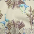 thumbnail image 1 of oneOone Rayon Beige Fabric Tropical Flamingo Sewing Material Print Fabric By The Yard 56 Inch Wide, 1 of 4
