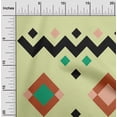 thumbnail image 1 of oneOone Rayon Black Fabric Ikat Sewing Craft Projects Fabric Prints By Yard 56 Inch Wide, 1 of 5