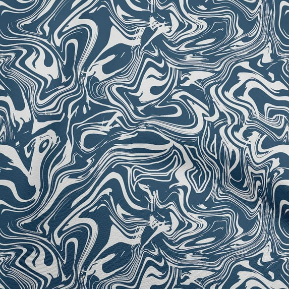 oneOone Rayon Blue Fabric Abstract Marble Sewing Fabric By The Yard Printed Diy Clothing Sewing Supplies 56 Inch Wide