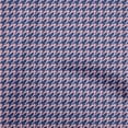 thumbnail image 1 of oneOone Rayon Blue Fabric Houndstooth Dress Material Fabric Print Fabric By The Yard 56 Inch Wide, 1 of 4