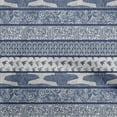 thumbnail image 1 of oneOone Rayon Blue Fabric Mix Block Pattern Diy Clothing Quilting Fabric Print Fabric By Yard 56 Inch Wide, 1 of 4