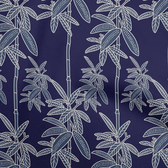 oneOone Rayon Blue Fabric Tropical Palm Tree Sewing Craft Projects Fabric Prints By Yard 56 Inch Wide