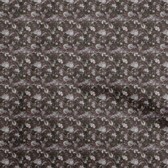 oneOone Rayon Brown Fabric Batik Diy Clothing Quilting Fabric Print Fabric By Yard 56 Inch Wide