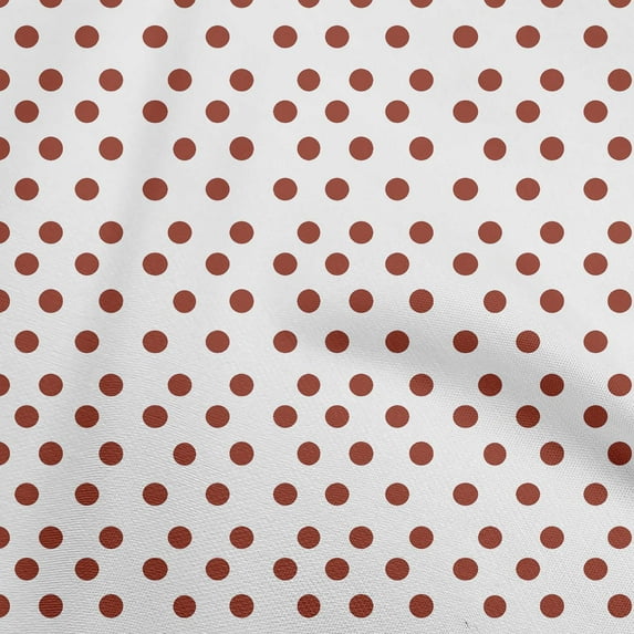 oneOone Rayon Brown2 Fabric Polka Dot Fabric For Sewing Printed Craft Fabric By The Yard 56 Inch Wide