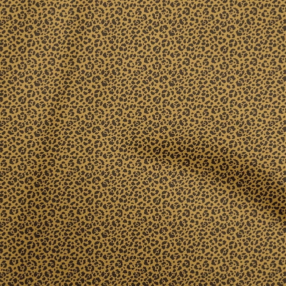 oneOone Rayon Dark Mustard Fabric Print Sewing Material Print Fabric By The Yard 56 Inch Wide