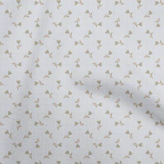 oneOone Rayon Dark Olive Green Fabric Asian Floral Sewing Craft Projects Fabric Prints By Yard 56 Inch Wide