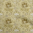 thumbnail image 1 of oneOone Rayon Dark Olive Green Fabric Jacobean Floral Diy Clothing Quilting Fabric Print Fabric By Yard 56 Inch Wide, 1 of 4
