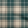 thumbnail image 1 of oneOone Rayon Dark Teal Blue Fabric Check Plaid Diy Clothing Quilting Fabric Print Fabric By Yard 56 Inch Wide, 1 of 4
