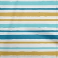 thumbnail image 1 of oneOone Rayon Dark Teal Blue Fabric Stripes Quilting Supplies Print Sewing Fabric By The Yard 56 Inch Wide, 1 of 4