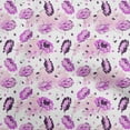 thumbnail image 1 of oneOone Rayon Dusty Purple Fabric Florals Quilting Supplies Print Sewing Fabric By The Yard 56 Inch Wide, 1 of 8