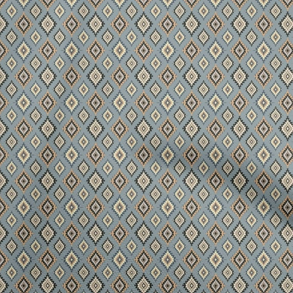 oneOone Rayon Gray2 Fabric Asian Kilim Sewing Craft Projects Fabric Prints By Yard 56 Inch Wide