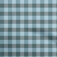 thumbnail image 1 of oneOone Rayon Grayish Blue Fabric Check Craft Projects Decor Fabric Printed By The Yard 56 Inch Wide, 1 of 4