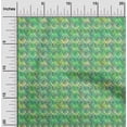 thumbnail image 1 of oneOone Rayon Green Fabric Batik Sewing Fabric By The Yard Printed Diy Clothing Sewing Supplies 56 Inch Wide - ME, 1 of 1