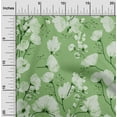 thumbnail image 1 of oneOone Rayon Green Fabric Florals Fabric For Sewing Printed Craft Fabric By The Yard 56 Inch Wide, 1 of 1