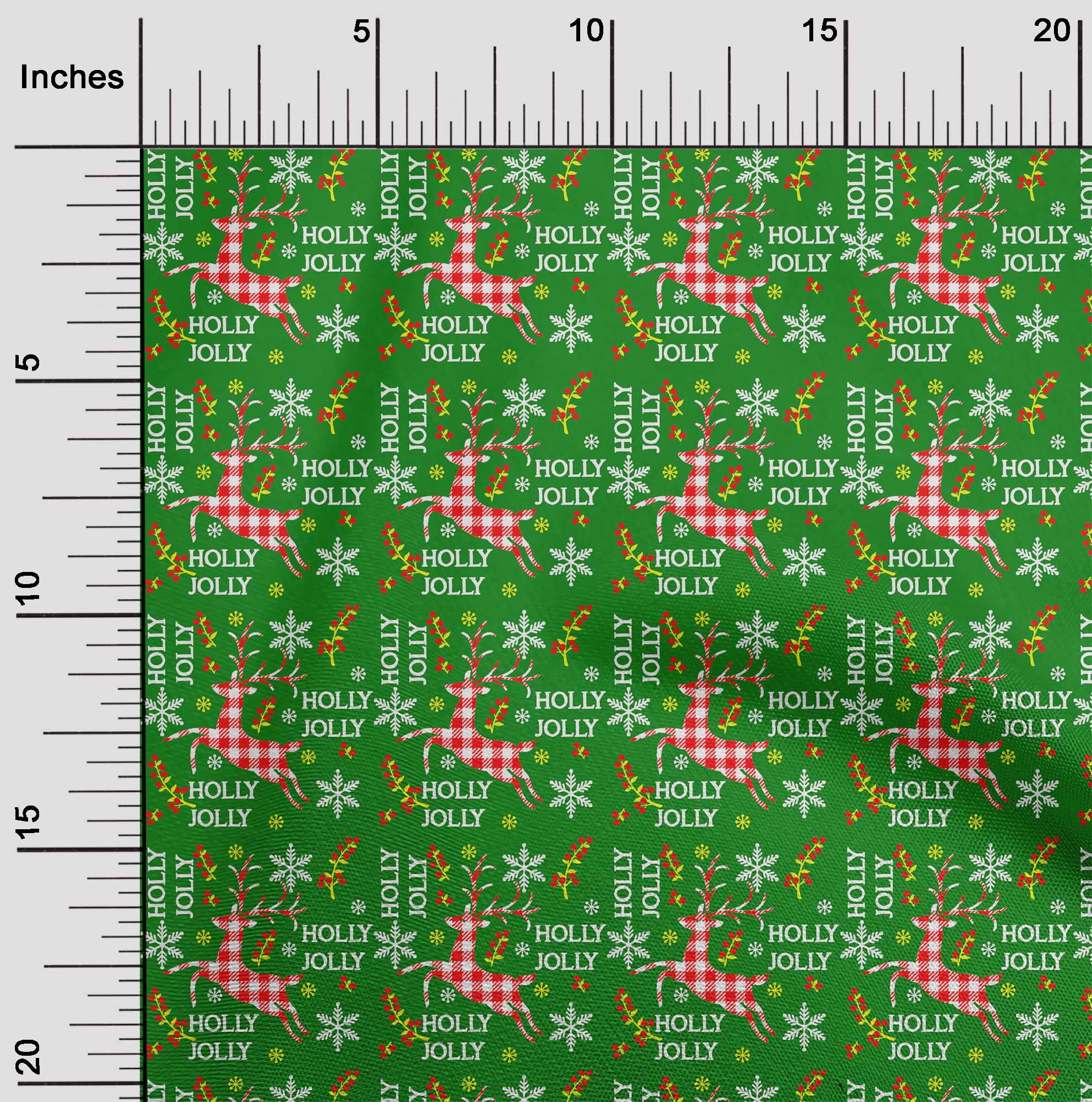 oneOone Rayon Green Fabric Merry Christmas Sewing Fabric By The Yard Printed Diy Clothing Sewing Supplies 56 Inch Wide