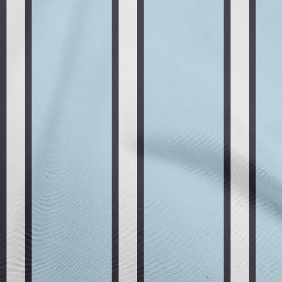 oneOone Rayon Light Blue Fabric Stripes Sewing Craft Projects Fabric Prints By Yard 56 Inch Wide