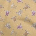 thumbnail image 1 of oneOone Rayon Light Brown Fabric Ocean Turtles With Dot Sewing Craft Projects Fabric Prints By Yard 56 Inch Wide, 1 of 4