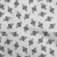 thumbnail image 1 of oneOone Rayon Light Gray Fabric Floral & Bee Dress Material Fabric Print Fabric By The Yard 56 Inch Wide, 1 of 8