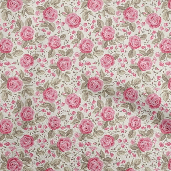 oneOone Rayon Light Pink Fabric Florals Dress Material Fabric Print Fabric By The Yard 56 Inch Wide