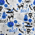 thumbnail image 1 of oneOone Rayon Medium Blue Fabric Halloween Quilting Supplies Print Sewing Fabric By The Yard 56 Inch Wide, 1 of 4