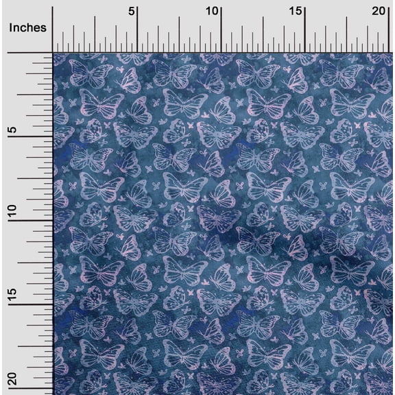 oneOone Rayon Navy Blue Fabric Batik Dress Material Fabric Print Fabric By The Yard 56 Inch Wide
