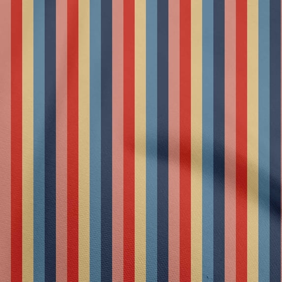 oneOone Rayon Pale Orange Fabric Stripes Craft Projects Decor Fabric Printed By The Yard 56 Inch Wide-5K