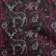 thumbnail image 1 of oneOone Rayon Pink Fabric Animal Sewing Material Print Fabric By The Yard 56 Inch Wide, 1 of 4