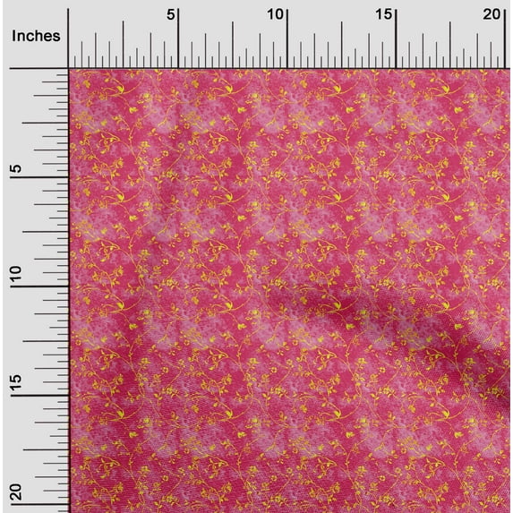 oneOone Rayon Pink Fabric Batik Sewing Craft Projects Fabric Prints By Yard 56 Inch Wide