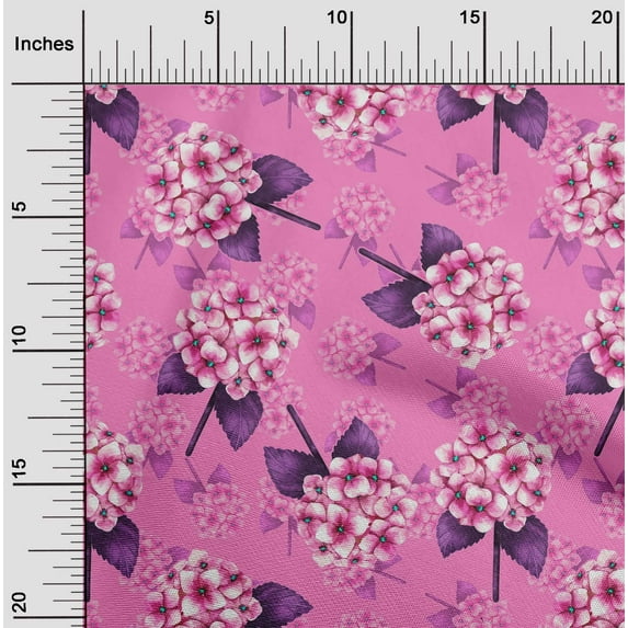 oneOone Rayon Pink Fabric Florals Diy Clothing Quilting Fabric Print Fabric By Yard 56 Inch Wide-M9E